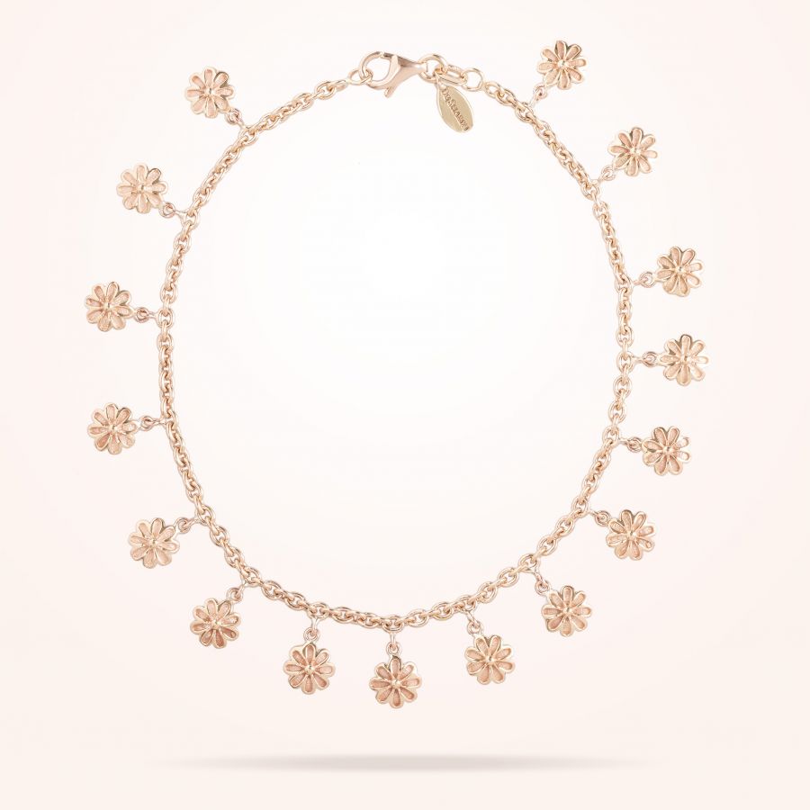 6mm Daisy Bouquet Bracelet, Rose Gold 18K